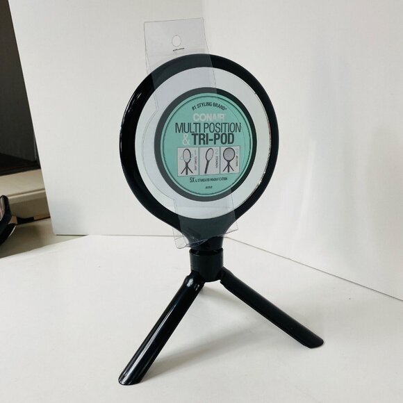 Conair Adjustable Mirror With Tripod 5X Magnification Black Lightweight Design - Picture 5 of 5